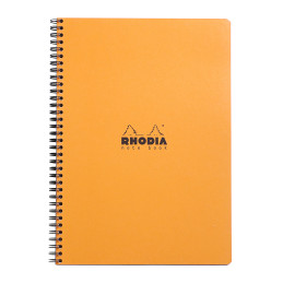 Rhodia Classic Wirebound Notebook - Large - Orange - Squared